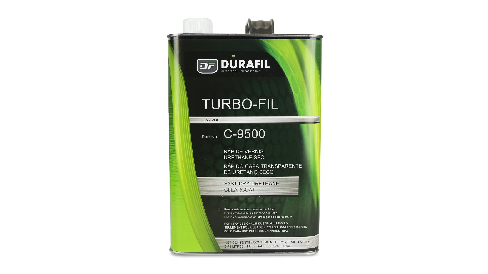 C-9500 Turbo-Fil Fast Dry Urethane Clearcoat 44% Solid – 1 Gallon