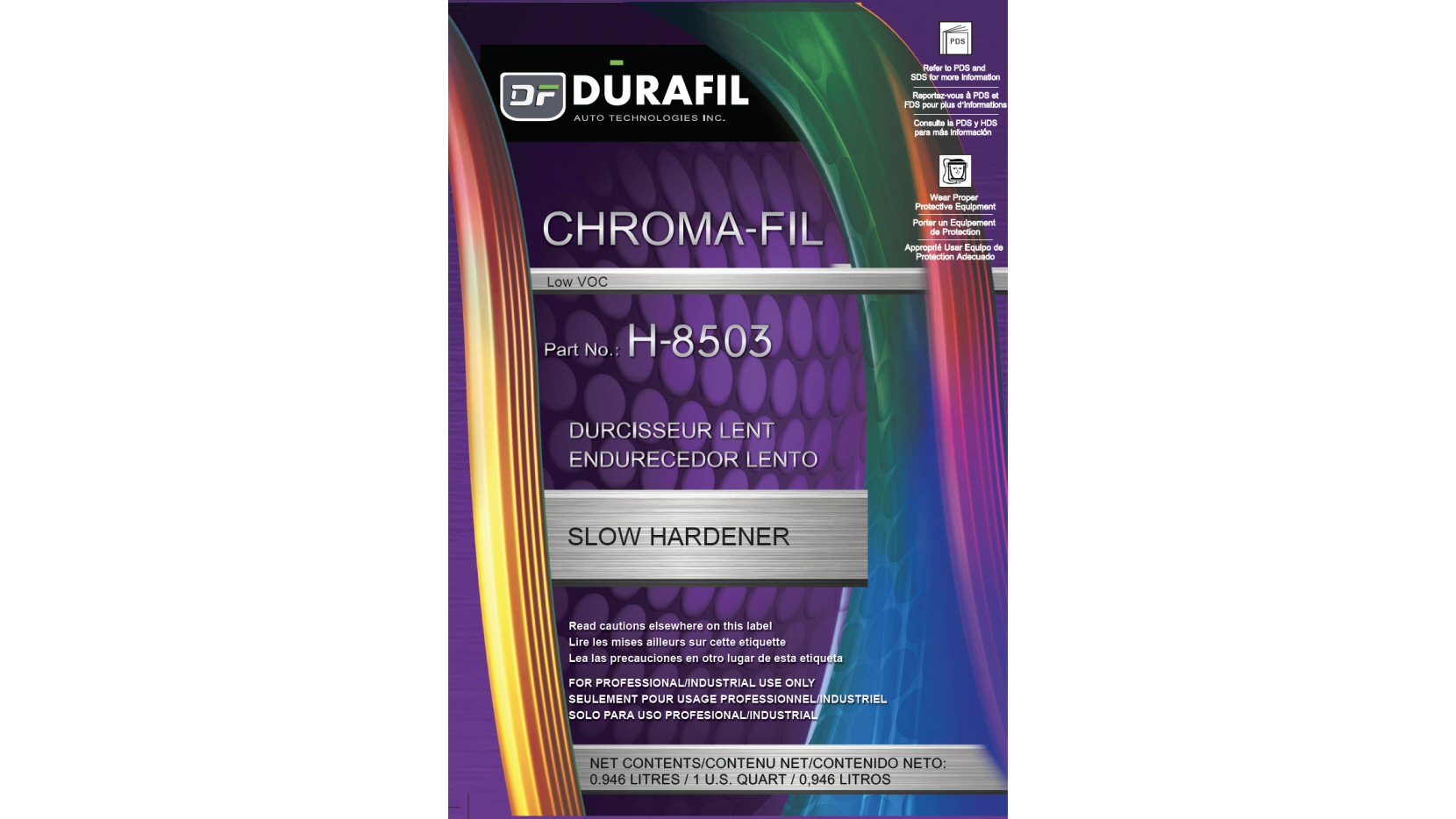 H-8503 Chroma-Fil Slow Hardener – 1 Qt