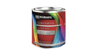 Durafil PU-8000 COLOUR-FIL Polyurethane Paint - Green Orange Red Yellow Bright Colours, and Black White Gray Dark Colours
